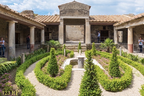 A house in Pompeii, Italy